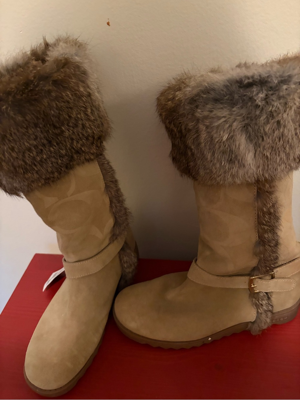 New Coach Deean suede boots Size 7